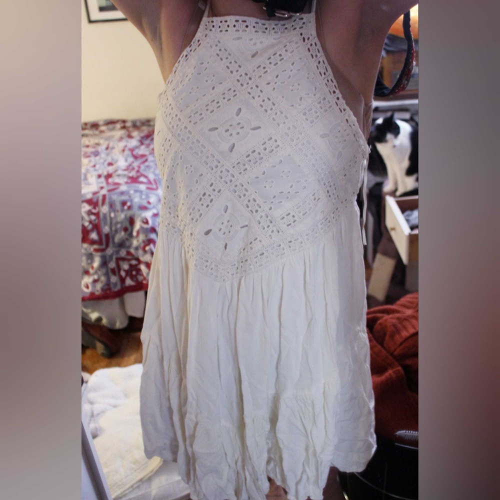 White Lace Babydoll Dress